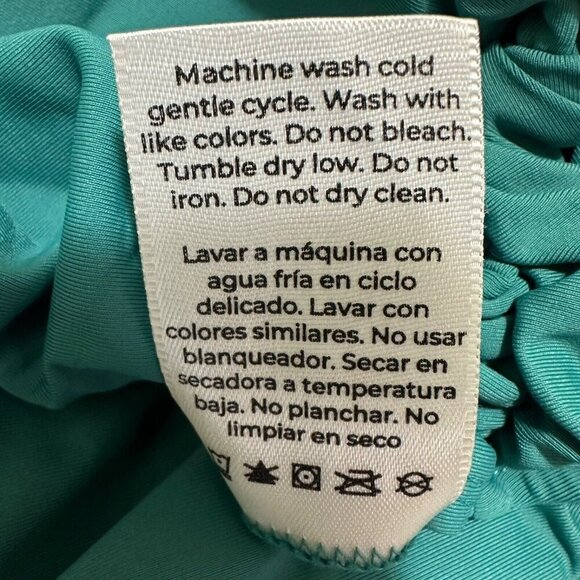 Anne Cole Women's Size XXL Ocean Green High-Waisted Bikini Swim Bottoms NWT - Picture 8 of 8